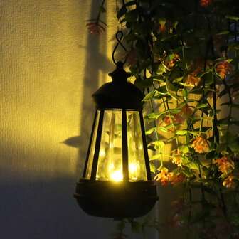 1 st mini-landskapslampa som lyser i mörkret, LED-lykta, svart mini-lykta i plast, ersättning för älvlykta för utomhusbruk, ersättning för djurlykta, lysande lykta, ersättning för handhållen älvlykta, lämplig för trädgård, gräsmatta, utomhusgräsdekor, hem- och bonsaitillbehör, djurtema Halloween-utomhusdekor, ingen ström eller batteri krävs kreativ present, juldekoration för utomhusbruk, perfekt som julklapp till familj och vänner, idealisk julsouvenir