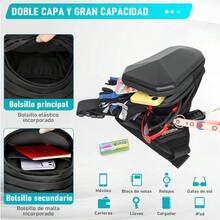 Riñonera para Motocicleta, Bolsa de Pierna, Diseño de carcasa dura para evitar que lluvia empape, cuatro métodos transporte, correa para pie ajustable en tres niveles, gran capacidad 19 Inches. - 1 - Ver 8