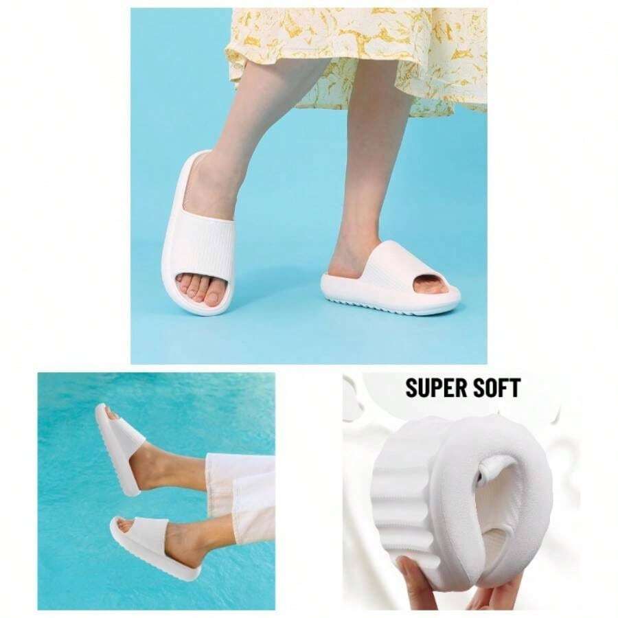 Cloud Slide Sandals Women Men Ultra Comfort Recovery Pillow Slippers Soft Summer Beach Shoes With Low Arch Support - 5-6 Women/3.5-4.5 Men + - View 1