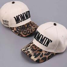 Mommin Trucker Hat Women Embroidered Mom Baseball Cap Adjustable Canvas Vintage Hat Casual Wear - Ngụy trang - Xem 5