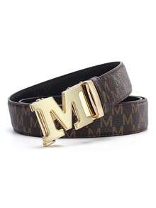 1 Thắt lưng hợp kim họa tiết chữ M, khóa tự động điều chỉnh được, họa tiết chữ cái, kiểu dáng sang trọng, thời trang và phong cách công sở, đồng thời có thể dùng làm thắt lưng quần jean. Sản phẩm bền chắc, dài 47 inch (112cm) và rộng 1,37 inch (38cm), phù hợp cho trang phục đi làm hàng ngày và dự tiệc/ăn tối - Món quà lý tưởng cho người yêu và gia đình. - Nhiều màu - Xem 13