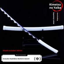 2025年炭治郎刀复制品 - 动漫男士礼品套装，角色扮演道具及展示品，漫展及生日礼物的完美之选 - 彩色 - 查看 2