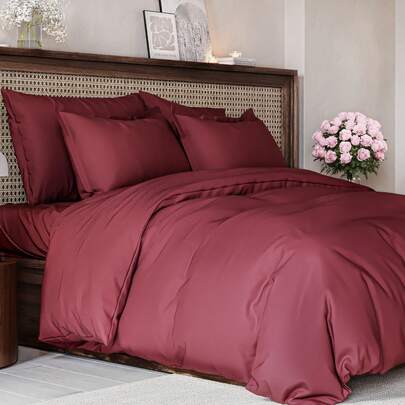 3-Piece Premium Duvet Cover Set CGK Linens Premium Hotel Quality Soft & Cooling Comforter Cover With Zipper & Matching Pillowcases