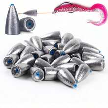 Sinker Burr-Free Built-In Tube Lead Worm Fishing Sinker Weight,Fishing Weight For Texas Rigs Bass Fishing Saltwater - Multicolor - View 3