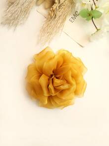 1件/包，7种颜色可选，新款亮面缎面褶皱纹理面料手工3D花朵，可用作服装配饰、修补、DIY婚纱、刺绣等。 - 彩色 - 查看 9
