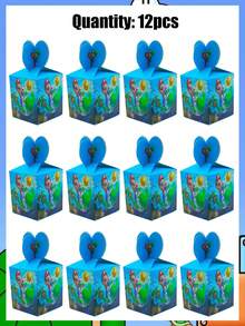 Super Mario Portable Candy Packaging Box, Fruit Biscuit Creative Gift, Baking Paper Box, Birthday Party Gift Packaging Bag, Pearlescent Film PE Gift