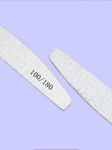 5Pcs/10Pcs Grey Nail Art File Half Moon Buffer Block Double Sided Manicure Files Sticks Nail Salon Tools - Grey - View 7