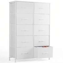 2 Drawer, 4 Drawer, 5 Drawer, 6 Drawer, 7 Drawer, 8 Drawer, 9 Drawer, 10 Drawer Fabric Dresser For Bedroom, Tall Chest Of Drawer Organizer Storage Cabinet For Closet, Entryway, White - trắng - Xem 9