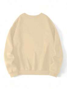 Christmas Outfit Womenhair Accessories For WomenINAWLY Women's Casual Bow Print Sweatshirt, Autumn/WinterLoose And Comfortablechristmaswoman Winter Clothes - 杏色 - 查看 2