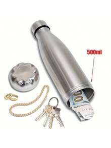 1pc Anti-Theft Water Bottle Can, Stainless Steel Box With Hidden Space To Store Money, Keys, Jewelry, Outdoor Tools - Multicolor - View 13