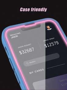 2片粉色充气膜，夜间夜光，高清钢化玻璃屏幕保护膜，防汗、防碎、防盗，兼容 11/12/13/14/15/16/16 Plus/16 Pro/16 Pro Max/16e/17/17 Air/17 Pro/17 Pro Max/17e - 無色 - 查看 6