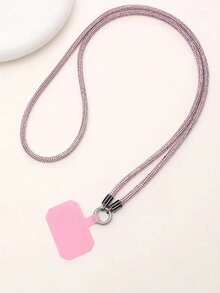 1 件水钻手机挂绳，镶钻斜挎链，闪钻链手机防丢链，独特时尚的挂脖斜挎包 - 彩色 - 查看 11