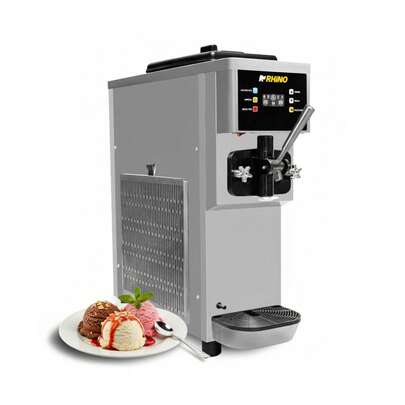 VINSON Máquina de Helado Suave Rhino, 1 Sabor, Ideal para Eventos o Food Trucks, HELA-10