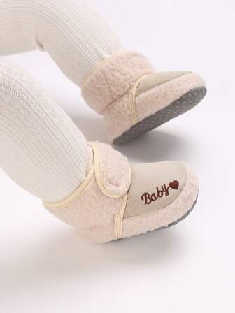 Spädbarns vintervarma snöstövlar, nyfödda mjuka botten tjocka bekväma prewalker-stövlar