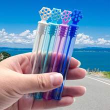 Que tạo bong bóng mini, quà tặng tiệc bong bóng (không bao gồm dung dịch tạo bong bóng), 1 chiếc Thích hợp cho sinh nhật theo chủ đề, Giáng sinh, Halloween, giải thưởng lễ hội, đám cưới, tuyệt vời để trang trí đám cưới và trò chơi ngoài trời - Nhiều màu - Xem 7
