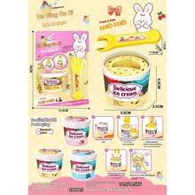 1pc 2025 New Pudding Feeding Toy, Kitchen Toy, New Haibing Dasi Ice Cream Feeding Toy - Birthday Gift - Christmas Gift - Perfect Gift - Gift - Collection Display - Hobby Collection - Multicolor - View 9