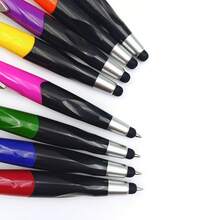 8 Pack Cute Face Mop Stylus Ballpoint Pens, 1.0mm Black Ink, Kids Back To School Stationery, Holiday Party Favors - Mix 8PCS - View 7