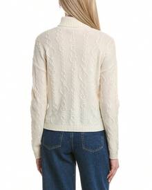 Bruno Magli Modern Cable Turtleneck Wool & Cashmere-Blend Sweater - 白色 - 查看 3
