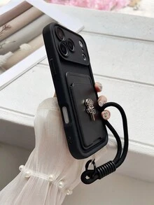 1 pezzo Custodia per telefono fai-da-te con fiore di rosa, custodia per cellulare ultima 2025 compatibile con Samsung Galaxy S25, S24, S24 Plus/S24+, S24 Ultra, S24 FE, S20, S21, S22, S23 e compatibile con , custodia in silicone con impugnatura e protezione antiurto militare