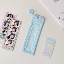 INS风格卡通星星图案透明闪光卡包，偶像收藏相册 - 彩色 - 查看 20
