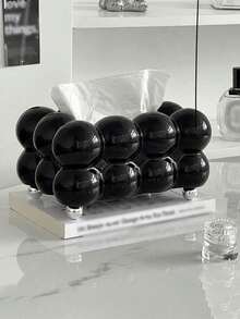 1 Stück stilvoller und niedlicher kugelförmiger Kunststoff Taschentuchbox, geeignet für das Wohnzimmer als hochwertige und luxuriöse Teetischschmuckserviette für den Heimgebrauch, Heimartikel, Tisch, Heimdekoration, Heimorganisation und -lagerung, Raumdekoration, Schlafzimmerdekoration, Küchenausstattung, Küchenhelfer, Küchenorganizer