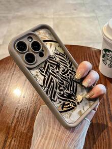 Minimalist Illustration Arabic Letter Pattern Phone Case, Handpainted Cover, Phone Sleeve, Protective Anti-Drop Case, Compatible With IPhone 16, 16 Plus, 16 Pro Max, 16e, 16 Pro, 15, 15 Plus, 15 Pro Max, 15 Pro, 14, 14 Plus, 14 Pro Max, 14 Pro, 13, 13 Pro, 13 Pro Max, 12, 12 Pro, 12 Pro Max, Galaxy, Compatible With Redmi, OPPO, VIVO