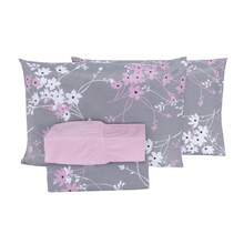 4-Piece Double Bed Sheet Set Percale 100% Cotton - CL15 - Ver 2