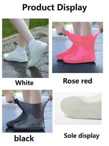 Copristivali in gomma, copriscarpe impermeabili in silicone, copriscarpe riutilizzabili e resistenti all'acqua per giorni di pioggia, per scuola, ufficio, casa, viaggi. Copristivali in silicone impermeabili per l'esterno, accessori per scarpe da passeggio, copriscarpe riutilizzabili per scuola, ufficio, casa, viaggi, forniture per il ritorno a scuola, rinfrescanti estivi, spiaggia, viaggi