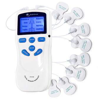 8 Modes 15 Intensities EMS Massage Nerve Stimulator TENS Machine Body Massager Full Body Massage With 8pcs Electrode Pads EMS Pulse Massage Stickers