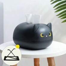 塑料可爱猫咪形状纸巾盒，卡通纸巾盒盖，可爱黑白猫咪纸巾盒，方便清洁桌面，塑料收纳盒，居家日常桌面纸巾收纳盒，适用于浴室、客厅、办公室、厨房等家居装饰，圣诞礼物 - 彩色 - 查看 6