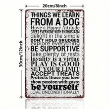 1pc Dog-Inspired Wall Art Decoration Retro Metal Tin/Aluminum Sign, Poster Metal Sign Decor 7.87x11.81inch