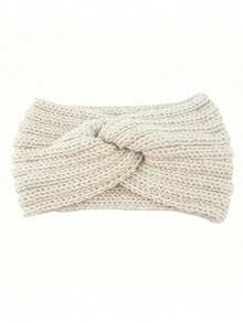 3 piezas Diadema calentadora de orejas de invierno, diadema tejida gruesa para clima frío para niños y adultos, accesorios para el cabello