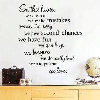 1张励志箴言墙贴，用这款励志箴言墙贴装点您的家！墙贴 房间装饰 墙面装饰 卧室装饰 厨房装饰 家居装饰