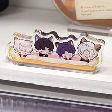 1pc Acrylic Desk Decor, Bag Charm, Keychain, Car Hanging Ornament - Qin Che, Shen Xingui, Qi Yu, Rafayel, Li Shen, Zayne - High Transparency Material, High Definition Printing - Bedside, Desk Decor, Collectible - Anime Desk Accessory, Versatile Decorative Item - Love And Deep Space Acrylic Brick - Student Gift - Multicolor - View 19