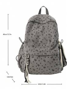 Women's Minimalist Large Capacity Classic Floral Backpack - Multicolor - View 5