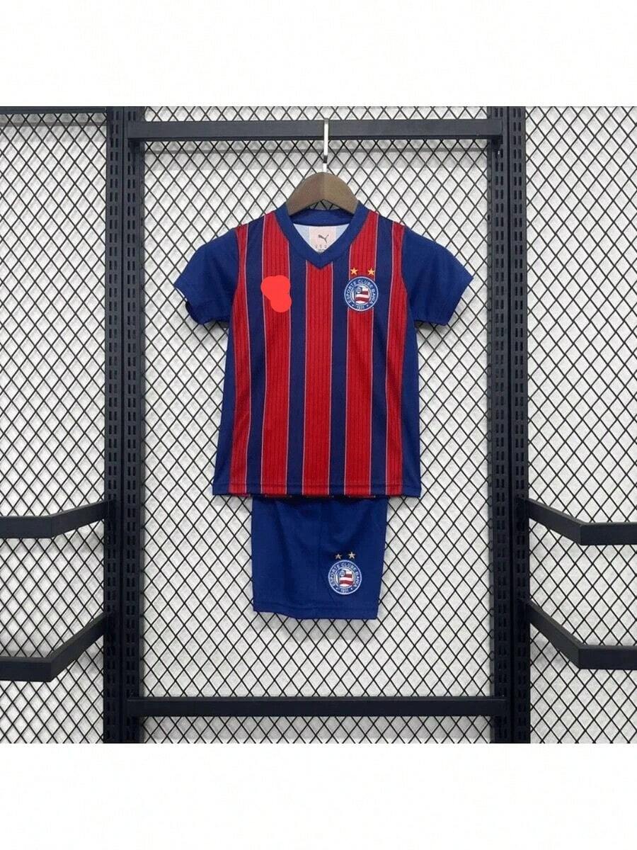 Bahia Tricolor 2025-26 Kids' Kit Shirt And Shorts - Đỏ - Xem 1