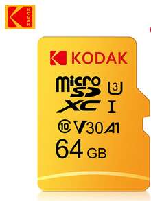 Kodak U3 高速記憶卡 TF 快閃記憶體卡 32GB 64GB 128GB 256GB Micro SD 卡適用於手機電腦耳機揚聲器高畫質相機 PSP SD 轉接器