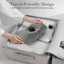 Almohada para piercing de oreja para dormir de lado, diseo de agujero de oreja ms para dormir cmodo, almohadas ajustables con funda suave lavable, para cuidado y apoyo de piercing de - gris - Ver 8