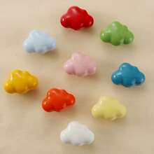1 pieza Tirador de cajón de cerámica, color macaron, con forma de nube, estrella y luna, adecuado para cocina, gabinete, dormitorio, armario, baño, tocador, muebles - Multicolor - Ver 7