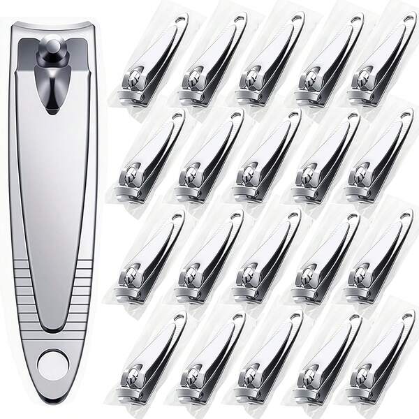20/32 Tagliaunghie in stile classico, set di tagliaunghie per unghie e piedi in argento con lame affilate, strumento forbice portatile adatto per salone e uso domestico