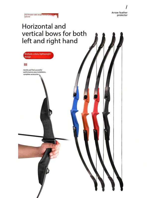 Bow And Arrow Recurve Bow Split Recurve Bow Bow And Double Arrow Table Archery, Moon Bow, Outdoor Competition Recurve Bow