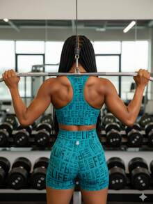 Shorts Short Life Women's Polyamide Fitness Gym Comfortable Workout - Baby Blue - View 3