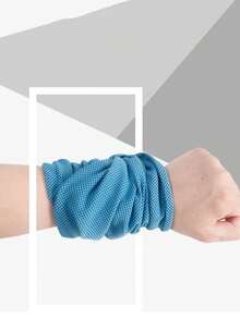 1 pieza Brazalete deportivo multifuncional de enfriamiento, toalla de hielo transpirable y de secado rápido para correr, senderismo y fitness al aire libre