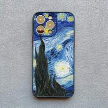 Retro Van Gogh Oil Paint Phone Case For IPhone 17 16 15 11 13 12 14 Pro MAX 15 14 Plus XR XS X Vintage Shockproof Cover Funda - 綠色 YHFG 7 - 查看 9