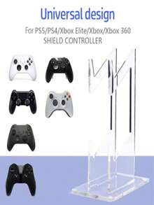 1 件通用亚克力耳机挂架，可拆卸桌面展示架，生日礼物，Switch 游戏控制器/电子产品/消费电子产品/PS 游戏机支架和支架 - 透明 - 查看 10