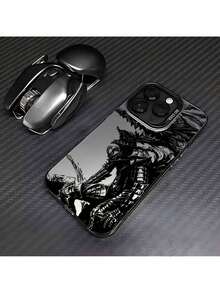 Popular Anime Dark Warrior Phone Case, Compatible With IPhone 16, 15, 14, 13, 12, 11 Pro Max, X, XR, XS Max, 8, 7 Plus, With Shockproof Matte Back Cover