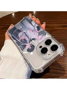 Anime Agent Time Handyhülle geeignet für iPhone 16 15 14 13 12 11 Pro Max X XR XS MAX 8 7 Plus Anti-Fall transparente weiche Rückabdeckung - Silber - Übersicht 2