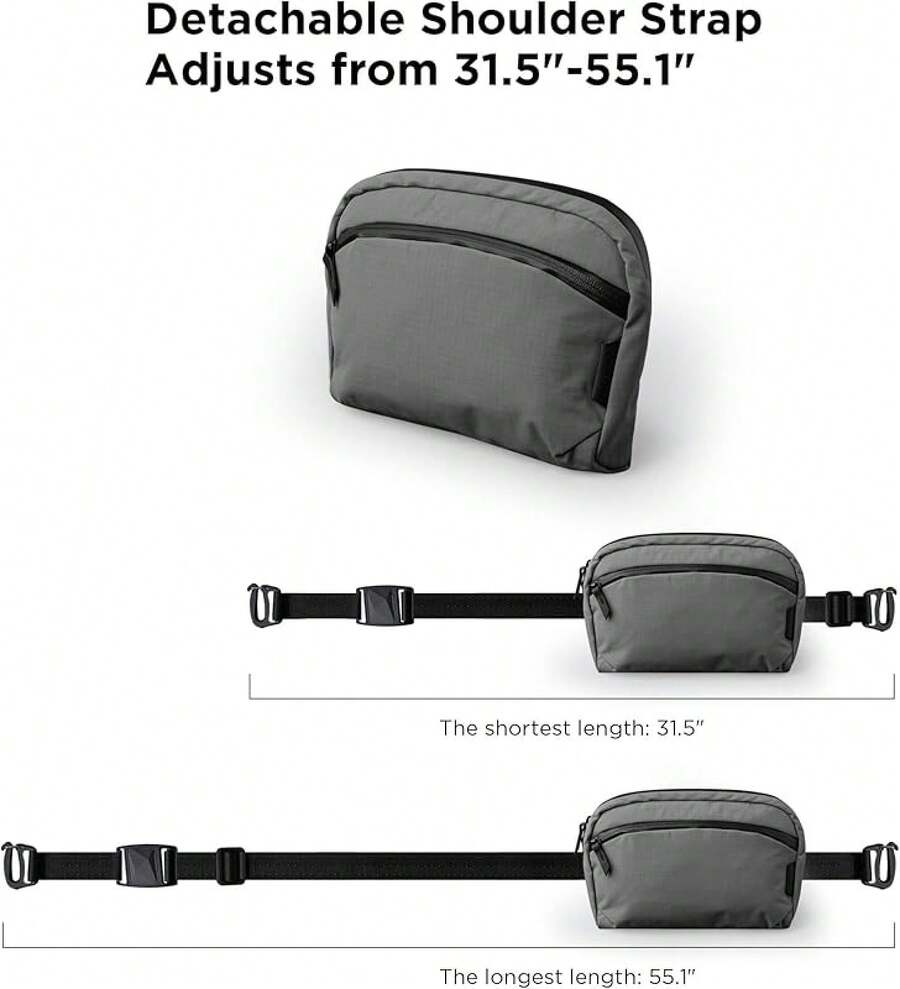 ALPAKA Flight Sling 2L-Crossbody Sling Bag For Men Travel Lightweight,Portable, Packable,With Quick Release Shoulder Strap - Black - View 1