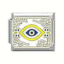 1/5/10/20/30/50pcs Stainless Steel Modular Bracelet Components, Romantic Starry Night Sky Series, DIY Detachable Bracelet Spring Cube