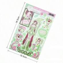 قطعة واحدة من ملصقات الفتاة الكورية الأنيقة بأسلوب إنس، مصنوعة من مادة البي في سي، متوفرة بأنماط متنوعة. مناسبة لألبومات الصور والأجهزة المحمولة والثلاجات والمجلات وتزيين أغلفة الهواتف الكرتونية DIY، وصناعة كتب الملصقات. التصميم مثالي للأعياد والحفلات أو كهدية لأصدقائك في عيد الهالوين أو عيد الميلاد. - متعدد الألوان - مشاهدة 12